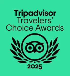 Travelers' Choice Award from TripAdvisor, received in 2025 by Rio Montanha, an ecotourism agency in Rio de Janeiro.